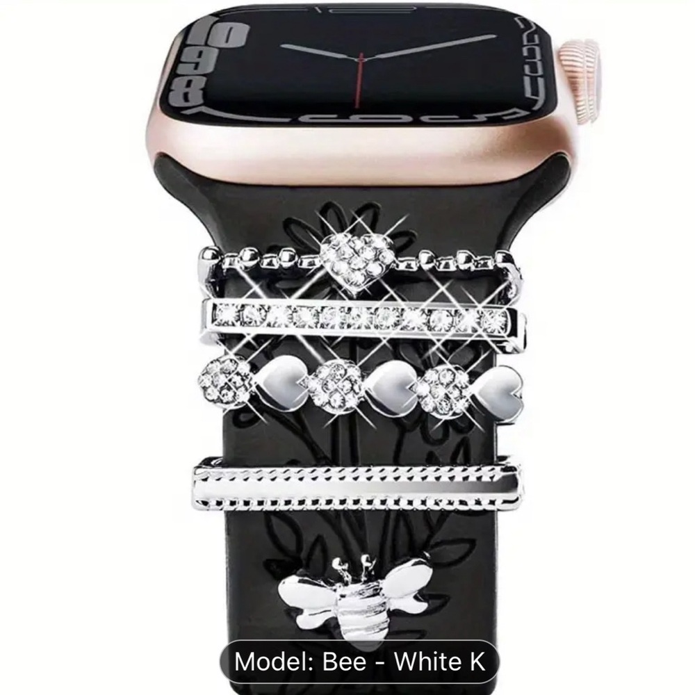 Apple Watch Silver Tone Charms Set